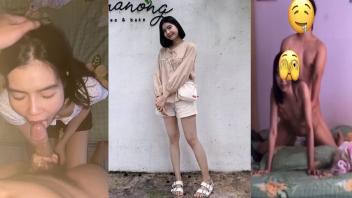 คลิปหลุดจากทางบ้าน สาวไทยตั้งกล้องเย็ดกับแฟน Xxx สวยตัวเล็กน่ารักอมควยเก่งมาก